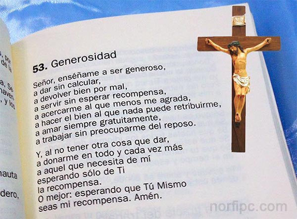 Oración cristiana para pedirle generosidad al Señor