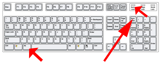 Usar los codigos ALT para insertar simbolos con el teclado