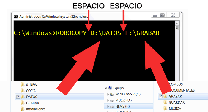 Copiar mas rapido archivos en Windows con el comando ROBOCOPY