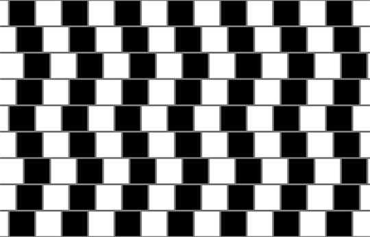 Ilusión óptica de las líneas paralelas