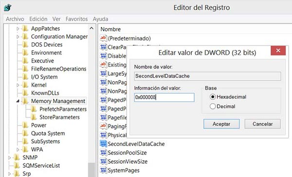 Como modificar los valores en el Registro de Windows para optimizar la memoria