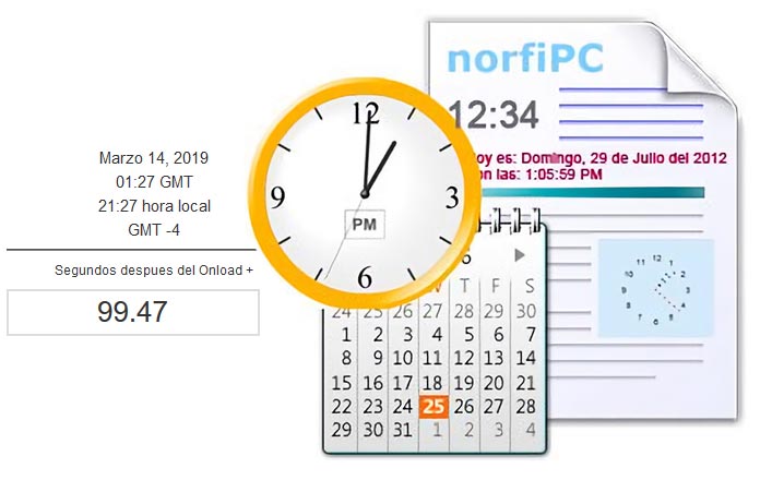 Como mostrar la fecha y hora en las páginas web usando Javascript