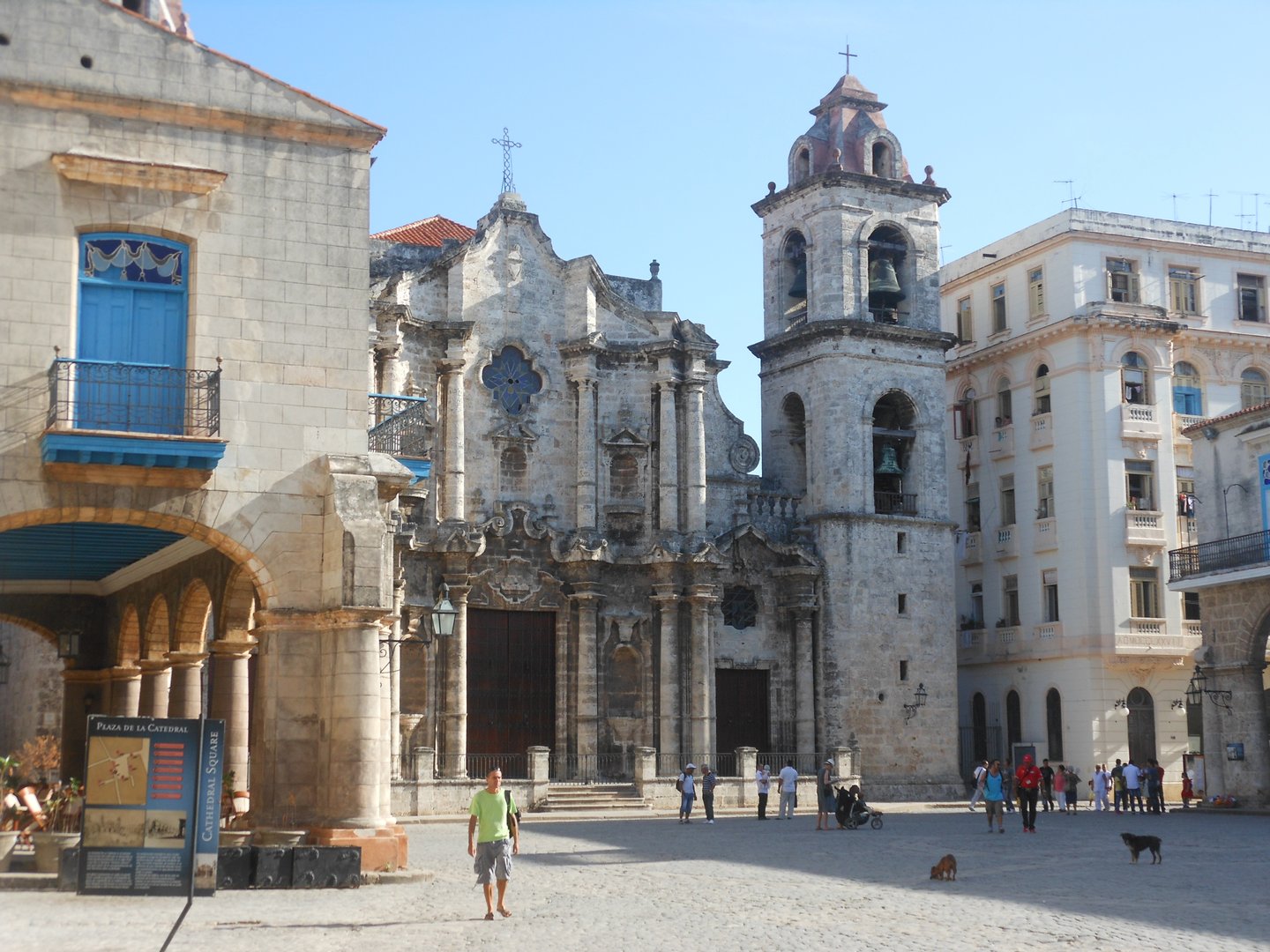 La Plaza de la Catedral de la Habana, la Habana Vieja, Cuba