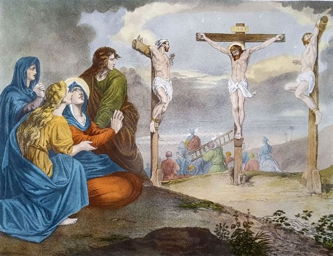 Jesús agoniza en la Cruz. Pintura