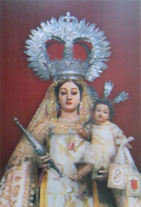 Fondo de pantalla cristiano para el celular: Imagen de la Virgen de la Merced