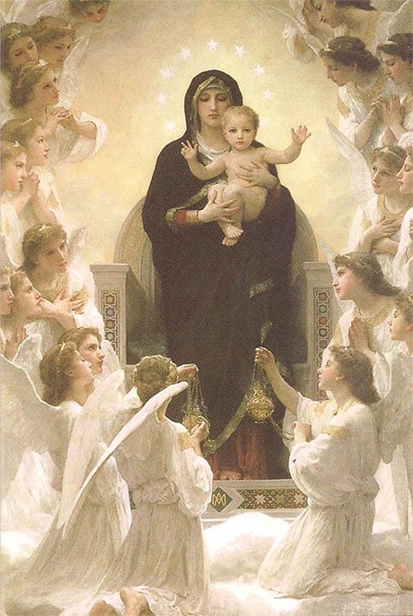 Imagen de Nuestra Señora de los Ángeles, una advocación de la Virgen María