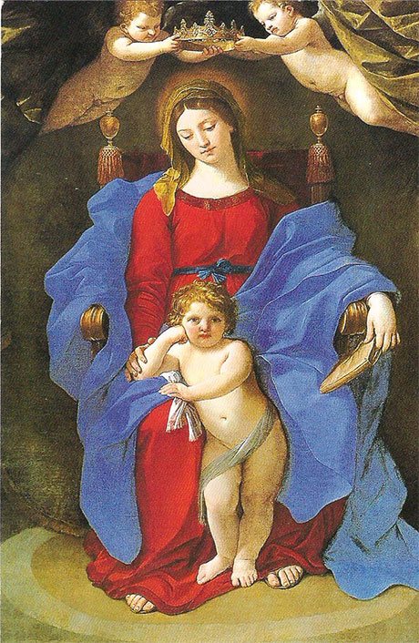 Pintura La Virgen de la silla, una obra de arte que representa la Virgen María