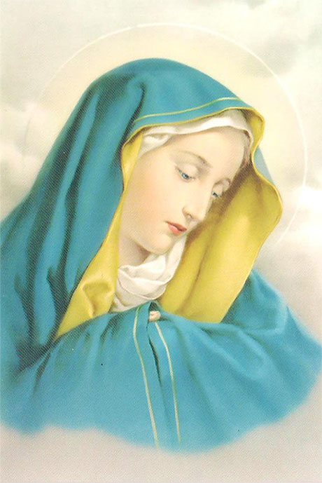 Imagen de la Virgen de los Dolores, una advocación de la Virgen María