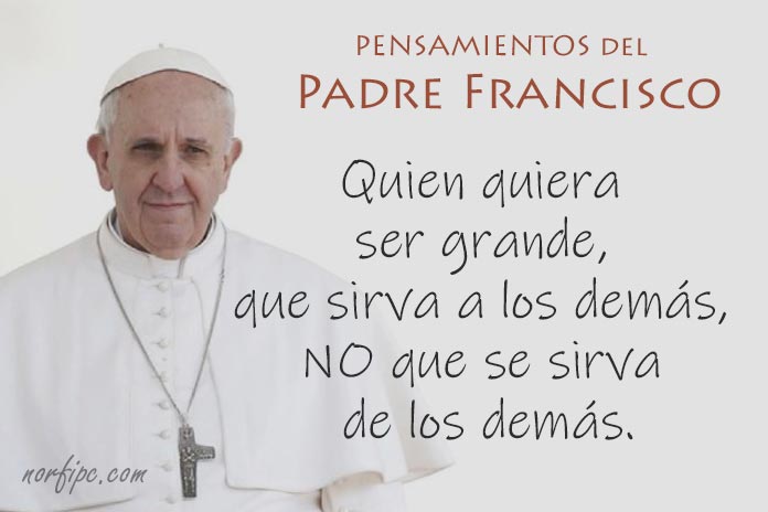 Frases y mensajes del Papa Francisco
