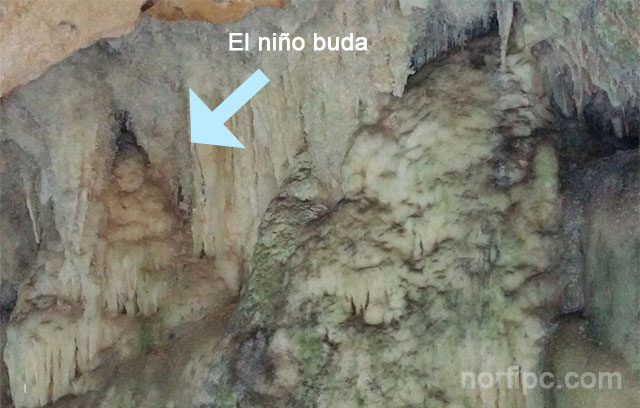 El niño buda en la Cueva de Bellamar