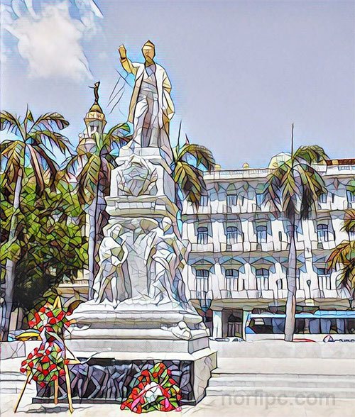 Monumento a José Martí en el Parque Central de la Habana