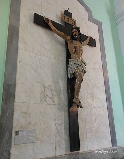 Imagen del Cristo de Barreto en la Iglesia María Auxiliadora de la Habana Vieja