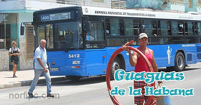 Rutas de las guaguas u ómnibus de la Habana