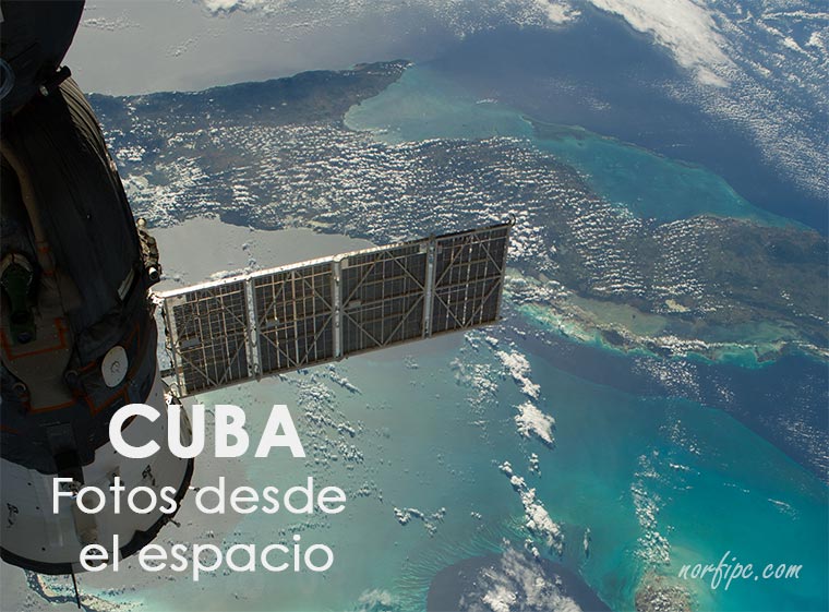 Foto de Cuba tomada desde la Estación Espacial Internacional