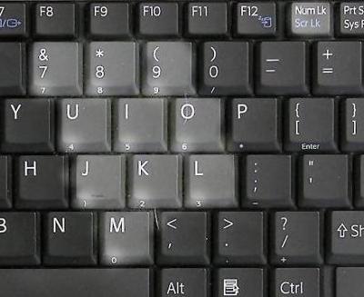 Insertar caracteres especiales en el teclado de una Laptop