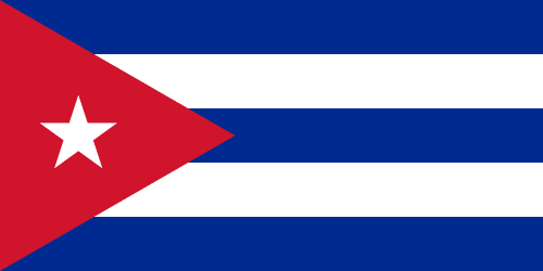 Bandera de Cuba en formato PNG