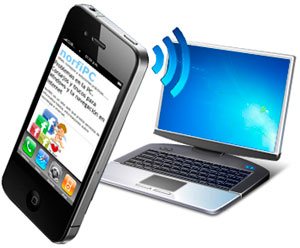 Conectar el teléfono celular a la internet de la PC o de una Laptop
