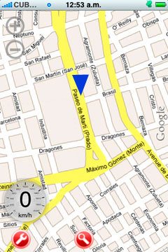Aplicación MotionX-GPS para el iPhone