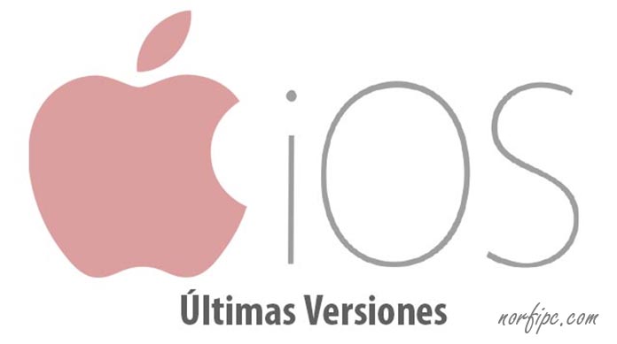 Todas las versiones del sistema operativo iOS de Apple