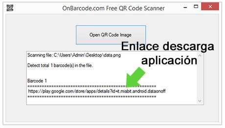 Ver el contenido de un código QR con Code Scanner