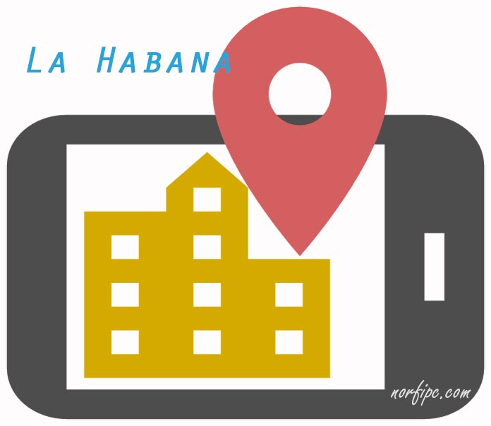Mapas turísticos de la Habana Vieja para el móvil