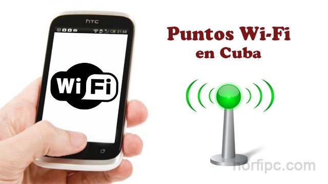 Direcciones de los puntos de acceso Wi-Fi de ETECSA en Cuba