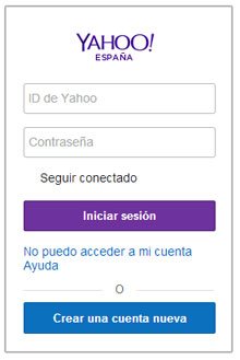 Registrarse para crear una cuenta de correo electrónico en Yahoo