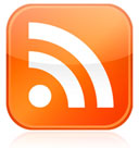 Icono y logotipo del servicio de fuentes de noticias RSS