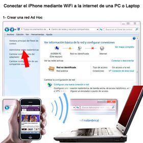 Conectar un iPhone, iPad o un celular con Wi-Fi a la internet de una PC