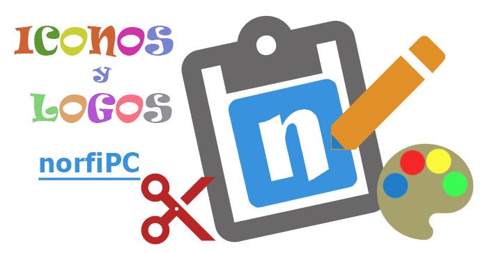 Logotipos, iconos y colores del sitio web NorfiPC