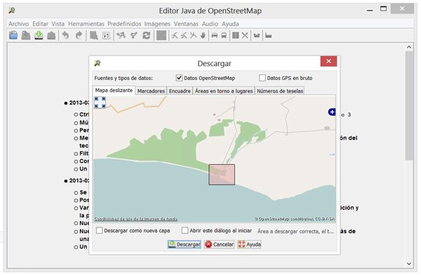 Cargar datos en JOSM desde OpenStreetMap