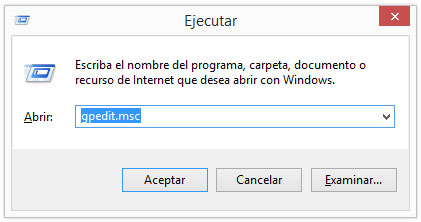 Iniciar el Editor de Directivas de Windows mediante la herramienta Ejecutar