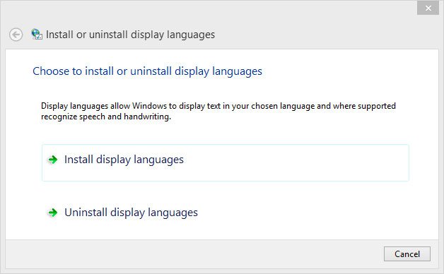 Herramienta para instalar o desinstalar idiomas en Windows