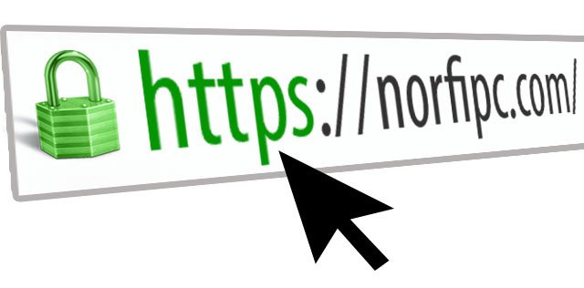 Navegación segura mediante HTTPS o TLS en el sitio web NorfiPC
