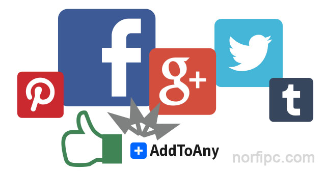 Insertar botones de compartir en blogs y sitios web con AddToAny