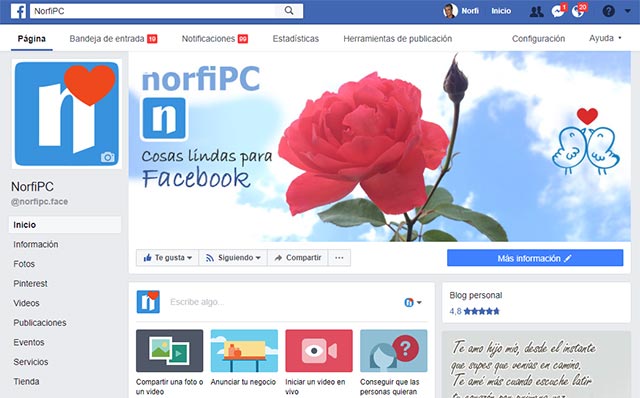Página de Facebook de NorfiPC