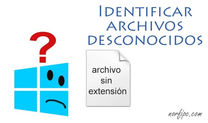 Como identificar archivos desconocidos o sin extensión en Windows