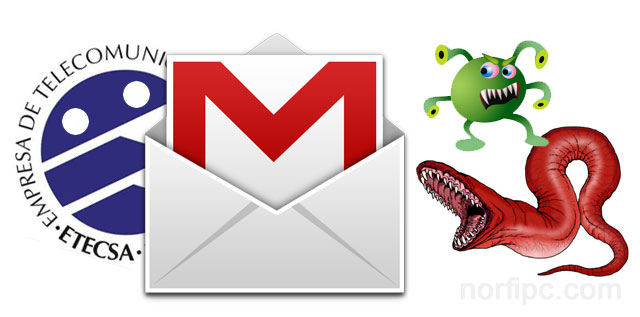 Como recibir en una cuenta de correo de Nauta los mensajes de Gmail