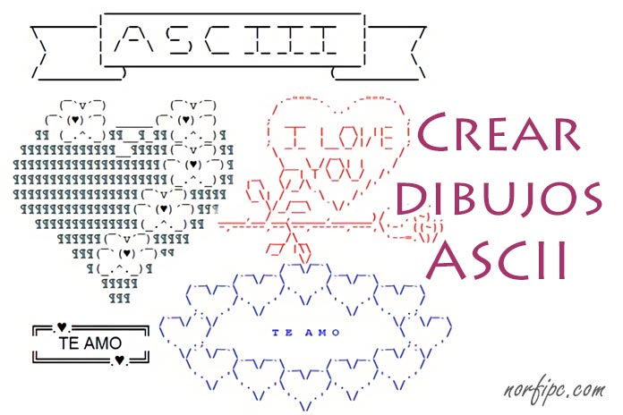  Crear dibujos y figuras de arte ASCII con el teclado