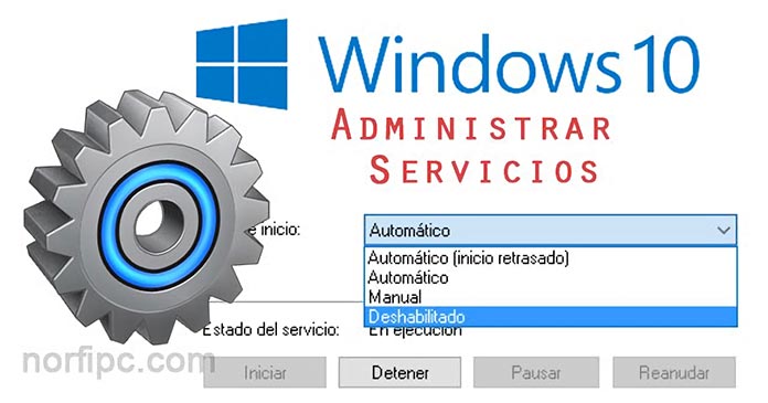 Servicios innecesarios en Windows 10