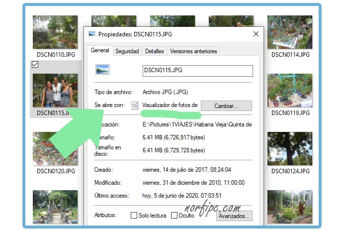 Como restaurar en Windows 10 el Visualizador de fotos de Windows