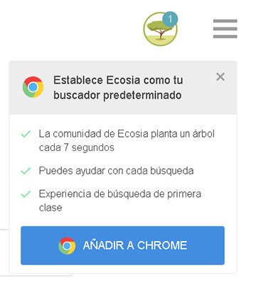 Agregar el buscador Ecosia al navegador Google Chrome