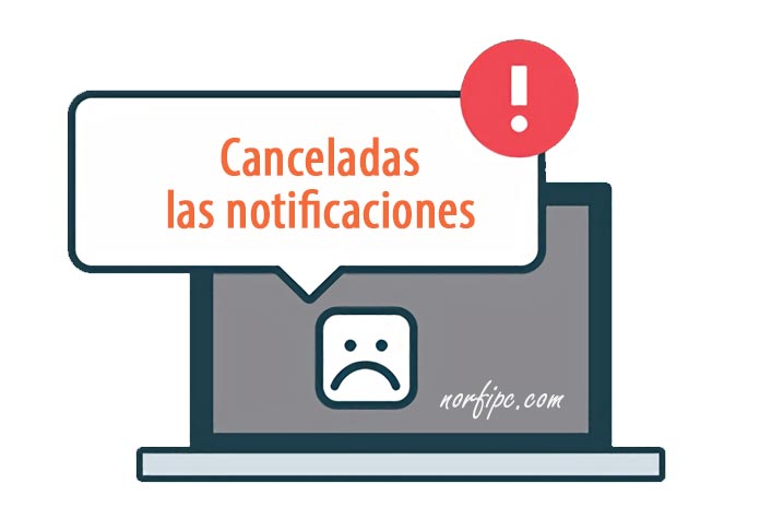 Canceladas las notificaciones web push del sitio norfipc