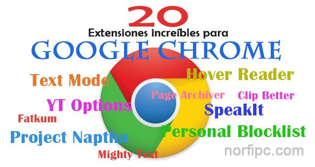 Extensiones increíbles y asombrosas para Google Chrome
